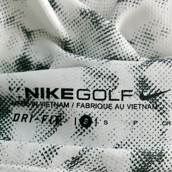 Nike Golf - White/Black Short Sleeve Dri Fit Shirt - Small - Picture 5 of 6